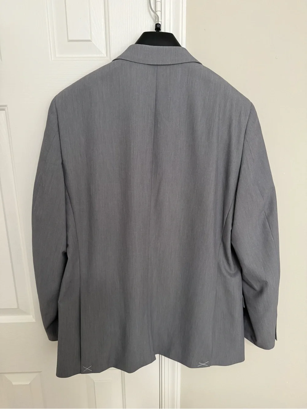Madison Light Gray Men's Two-Button Suit Blazer